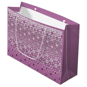 Floral Metamorphosis Pattern Large Gift Bag
