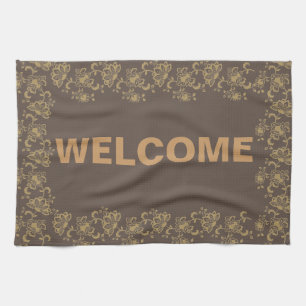 Floral Microfiber Cutting Board Tea Towel