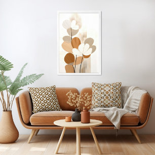 Floral Mid Century Modern Boho Print