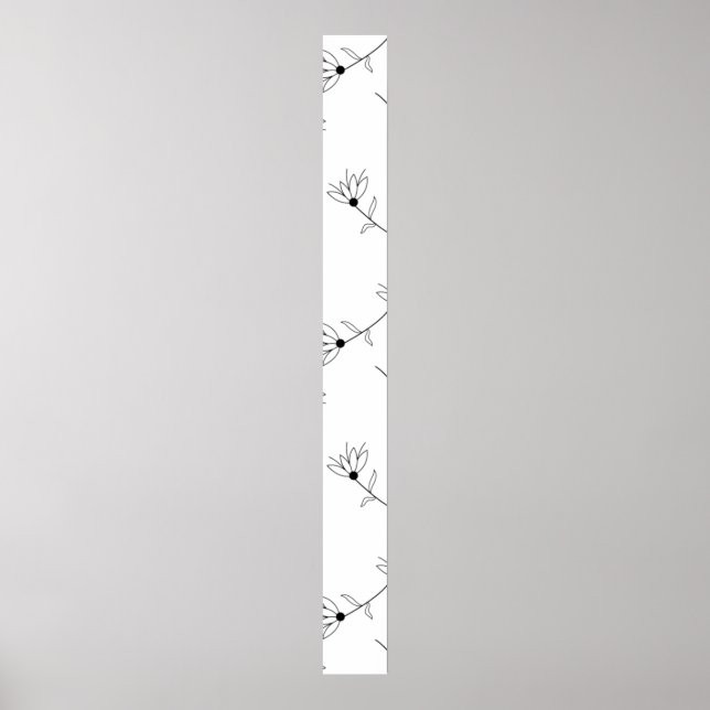 Floral, Milk White, Romance Pedestal Sign (Front)