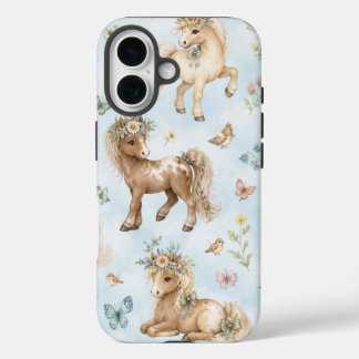 Floral Miniature Pony Phone Case