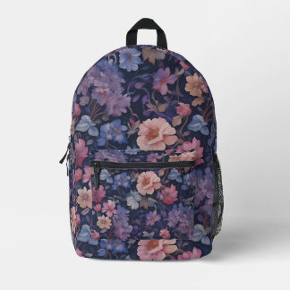 Floral Mist Printed Backpack