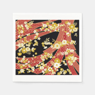 Floral Mix Kimono Pattern Napkin