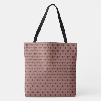 Floral mocha mousse tote bag