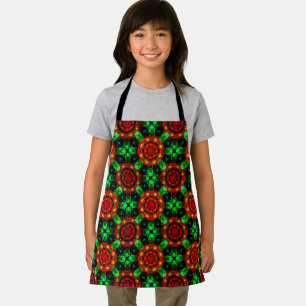 Floral Modern Boho Elegant Abstract Pattern #504 Apron