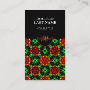 Floral Modern Boho Elegant Abstract Pattern #504 Business Card