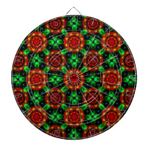 Floral Modern Boho Elegant Abstract Pattern #504 Dartboard