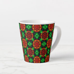 Floral Modern Boho Elegant Abstract Pattern #504 Latte Mug