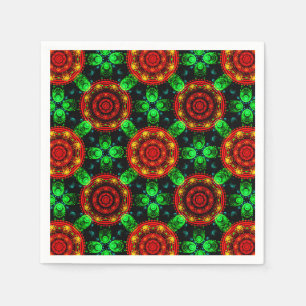 Floral Modern Boho Elegant Abstract Pattern #504 Napkin