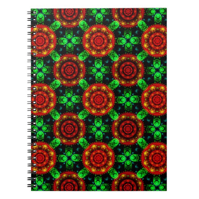 Floral Modern Boho Elegant Abstract Pattern #504 Notebook (Front)