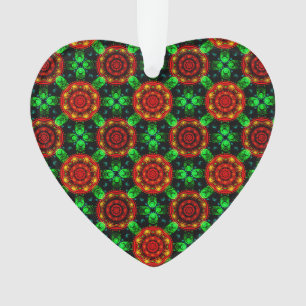 Floral Modern Boho Elegant Abstract Pattern #504 Ornament