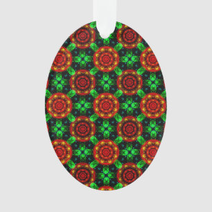 Floral Modern Boho Elegant Abstract Pattern #504 Ornament