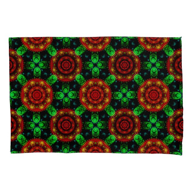 Floral Modern Boho Elegant Abstract Pattern #504 Pillowcase (Front)