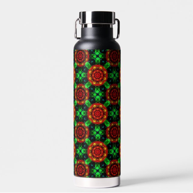 Floral Modern Boho Elegant Abstract Pattern #504 Water Bottle (Front)