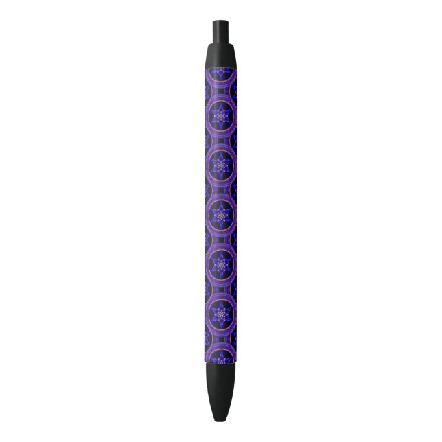 Floral Modern Boho Elegant Abstract Pattern #505 Black Ink Pen (Front Vertical)