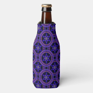 Floral Modern Boho Elegant Abstract Pattern #505 Bottle Cooler