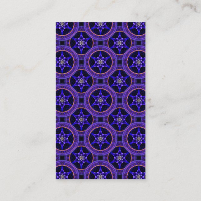 Floral Modern Boho Elegant Abstract Pattern #505 Business Card (Front)