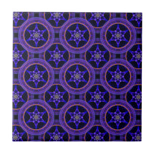 Floral Modern Boho Elegant Abstract Pattern #505 Ceramic Tile