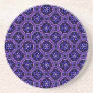 Floral Modern Boho Elegant Abstract Pattern #505 Coaster