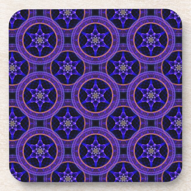 Floral Modern Boho Elegant Abstract Pattern #505 Coaster (Front)