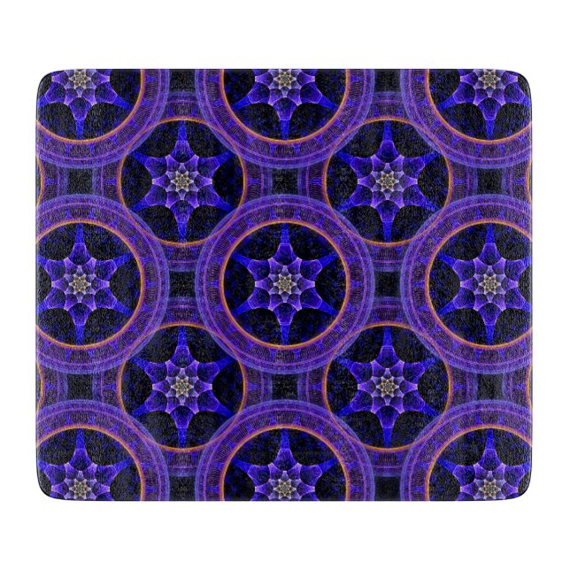 Floral Modern Boho Elegant Abstract Pattern #505 Cutting Board (Front)