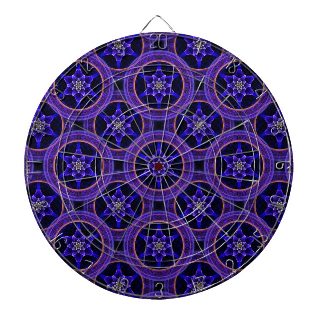 Floral Modern Boho Elegant Abstract Pattern #505 Dartboard (Front)