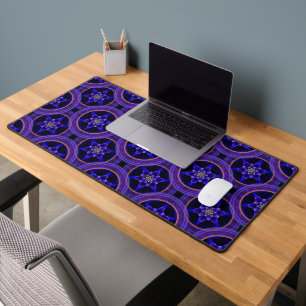 Floral Modern Boho Elegant Abstract Pattern #505 Desk Mat