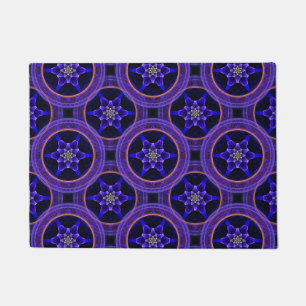 Floral Modern Boho Elegant Abstract Pattern #505 Doormat