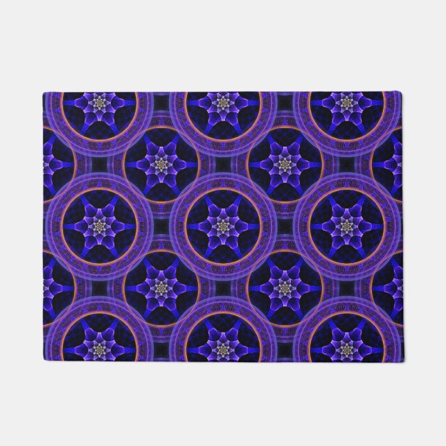 Floral Modern Boho Elegant Abstract Pattern #505 Doormat (Front)