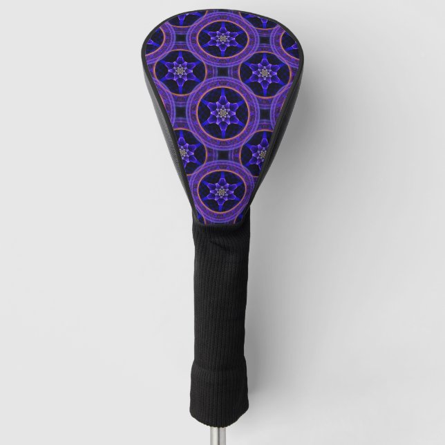 Floral Modern Boho Elegant Abstract Pattern #505 Golf Head Cover (Front)