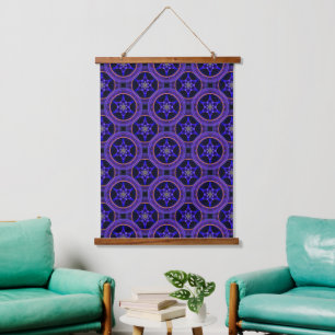 Floral Modern Boho Elegant Abstract Pattern #505 Hanging Tapestry