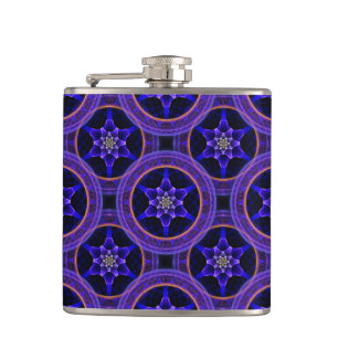 Floral Modern Boho Elegant Abstract Pattern #505 Hip Flask