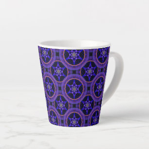 Floral Modern Boho Elegant Abstract Pattern #505 Latte Mug