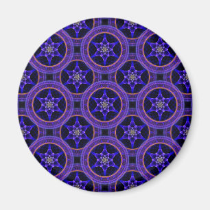 Floral Modern Boho Elegant Abstract Pattern #505 Magnet