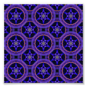 Floral Modern Boho Elegant Abstract Pattern #505 Photo Print