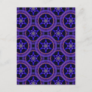 Floral Modern Boho Elegant Abstract Pattern #505 Postcard
