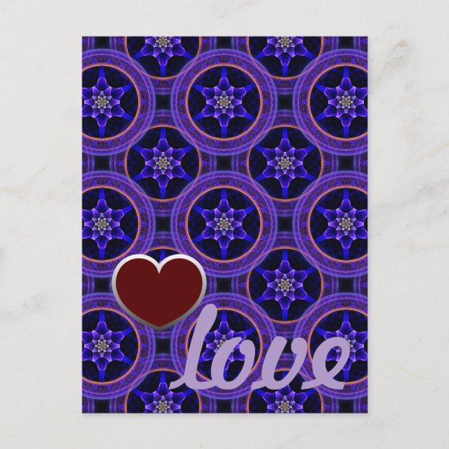 Floral Modern Boho Elegant Abstract Pattern #505 Postcard (Front)