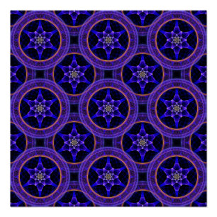 Floral Modern Boho Elegant Abstract Pattern #505 Poster