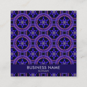 Floral Modern Boho Elegant Abstract Pattern #505 Square Business Card