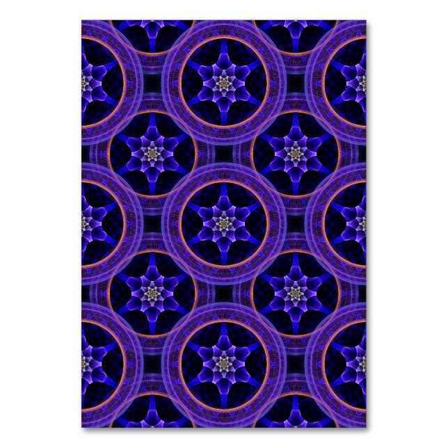 Floral Modern Boho Elegant Abstract Pattern #505 Table Number (Front)