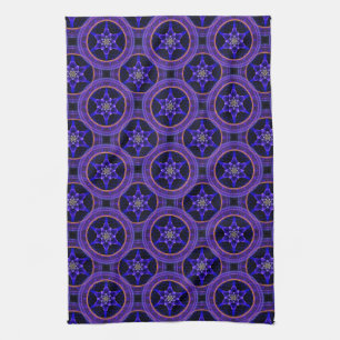 Floral Modern Boho Elegant Abstract Pattern #505 Tea Towel