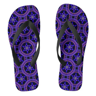 Floral Modern Boho Elegant Abstract Pattern #505 Thongs