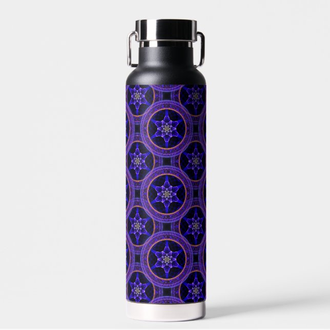 Floral Modern Boho Elegant Abstract Pattern #505 Water Bottle (Front)