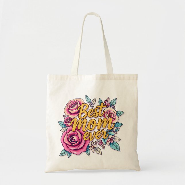 Floral Modern Luxury Gift Collection Tote Bag (Front)