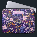 Floral Modern Wildflowers Girly Elegant Stylish Laptop Sleeve<br><div class="desc">A wonderful stylish laptop sleeve with a hand illustrated pattern of wonderful wildflowers. Personalize to your liking.</div>