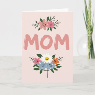 Floral Mom Appreciation Card