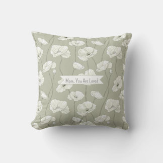 Floral Mom, You Are Loved Cushion