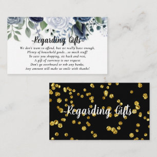 Floral Money Over Gifts Bridal Shower Fund Cards