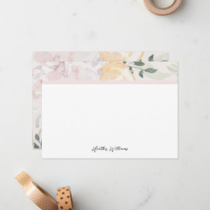 Floral Monogram Card