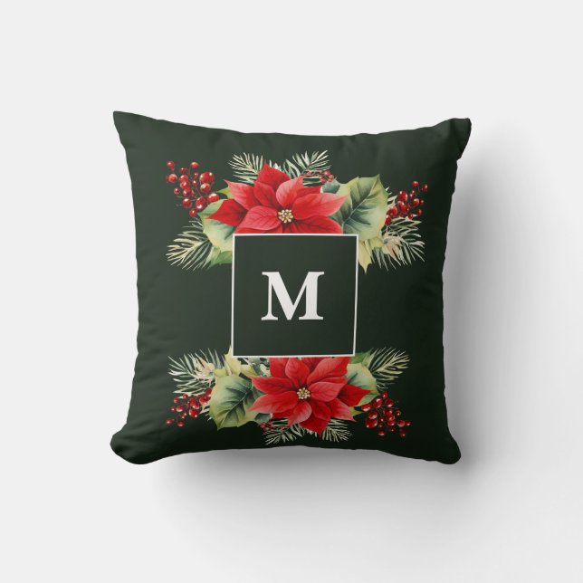 Floral Monogram Cushion (Front)